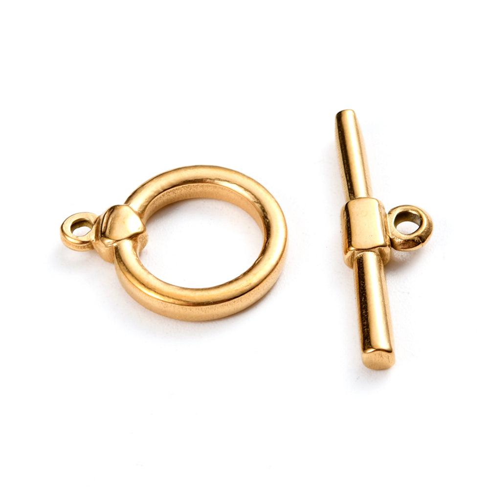 Kapittel slot goud RVS 18mm-sluitingen-Kraaltjes van Renate