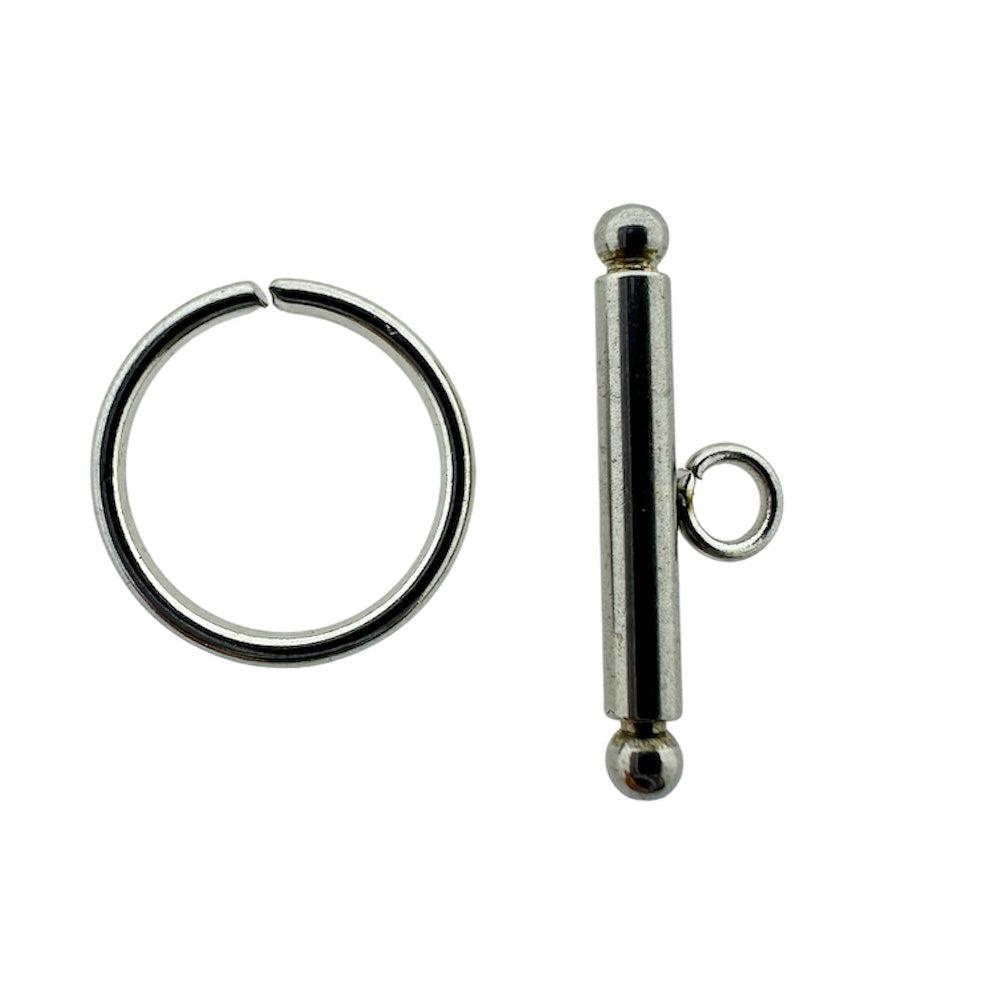 Kapittel slot zilver RVS 15x5mm-sluitingen-Kraaltjes van Renate