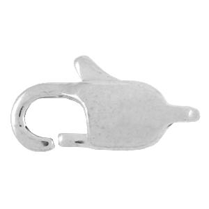 Karabijn sluiting RVS zilver 11x5,5mm-Kraaltjes van Renate