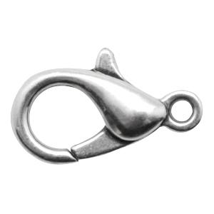 Karabijn sluiting zilver DQ 10mm - 10 stuks-Kraaltjes van Renate
