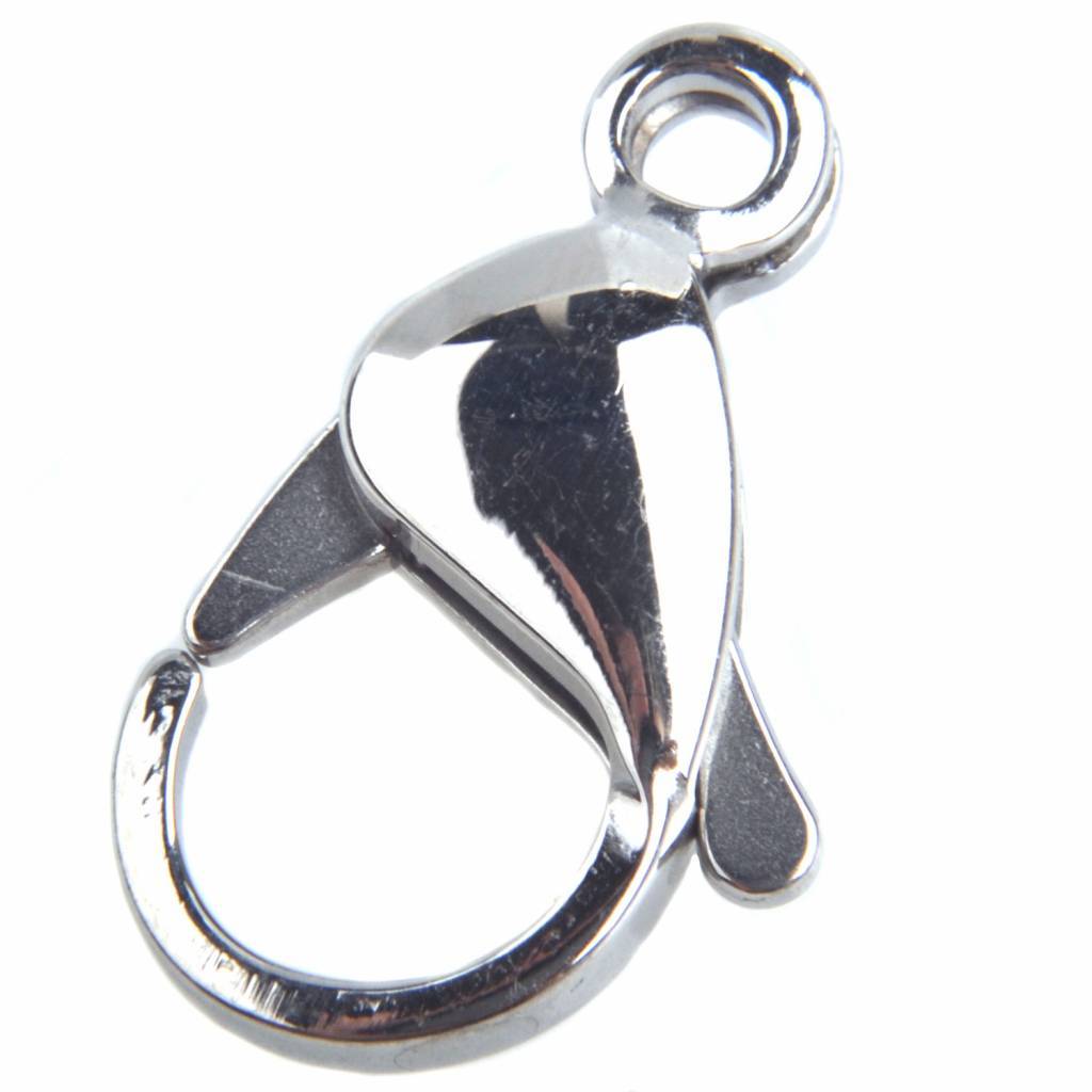 Karabijnsluiting RVS 15x9mm-Kraaltjes van Renate