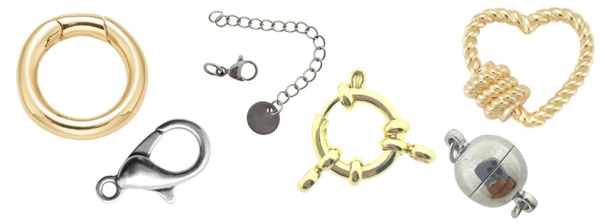 Karabijnsluitingen en kapittelsluitingen voor armbanden