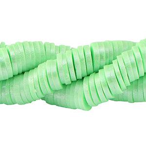 Katsuki kralen 6mm Green ash-pearl shine coating ±20cm-Kralen-Kraaltjes van Renate