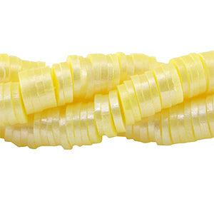 Katsuki kralen 6mm Light yellow-pearl shine coating ±20cm-Kralen-Kraaltjes van Renate