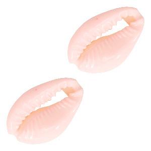 Kauri open schelp Sweet lilac rose ±17x12mm-Kraaltjes van Renate