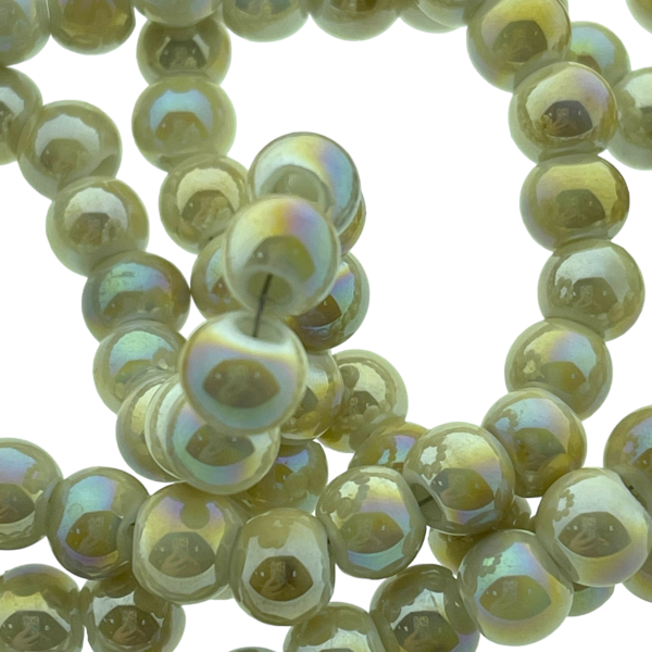 Keramiek kraal Regenboog Glazed (ø2mm) 6mm-Kralen-Kraaltjes van Renate