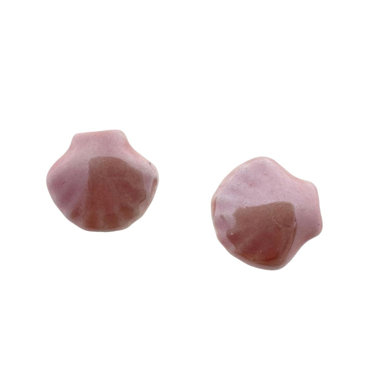 Keramiek kraal schelp roze 14x8mm-Kralen-Kraaltjes van Renate