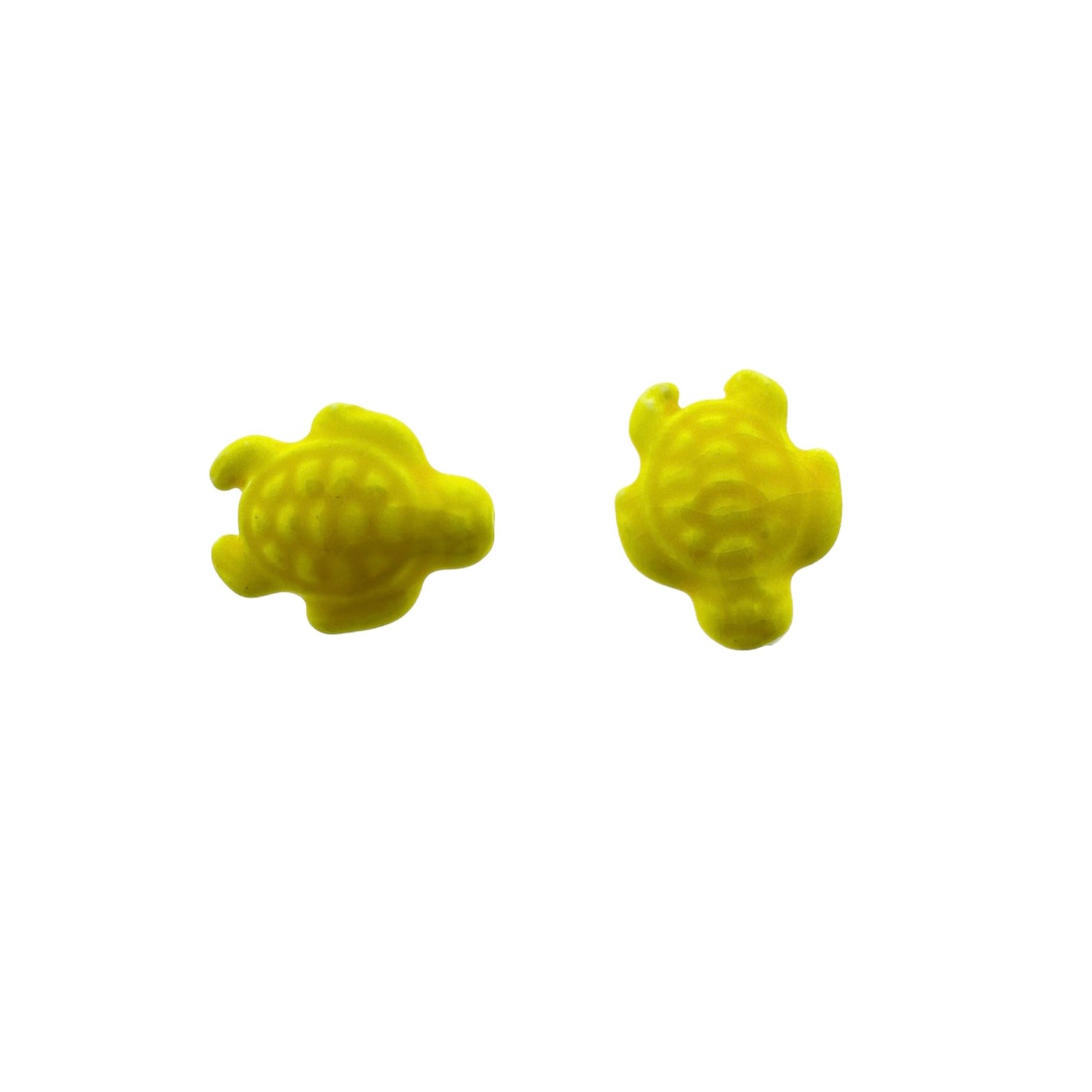 Keramiek kraal schildpad geel 19x15mm- per stuk-Kralen-Kraaltjes van Renate