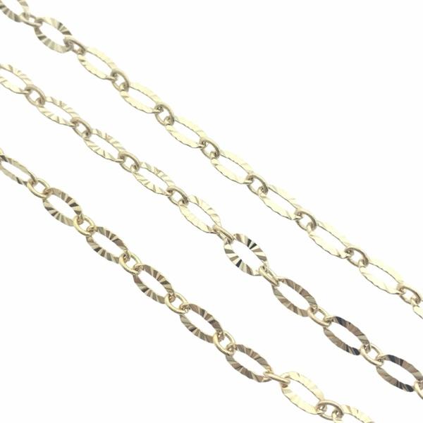 Ketting figaro 18K plated rosegoud 6x3mm - prijs per 10cm-Kraaltjes van Renate
