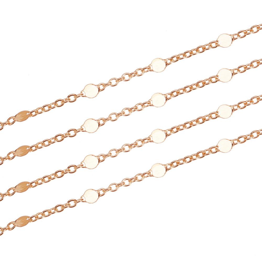 Ketting fijn met rondjes 18K goud 1,5x1mm - prijs per 10cm-ketting-Kraaltjes van Renate