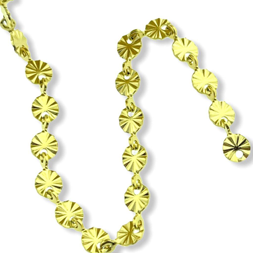 Ketting link chain RVS goud 7x4mm - prijs per 10cm-Kraaltjes van Renate