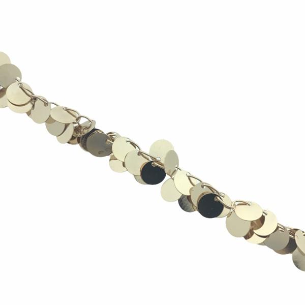 Ketting muntjes 18K plated rosegoud 6x0,2mm - prijs per 10cm-Kraaltjes van Renate