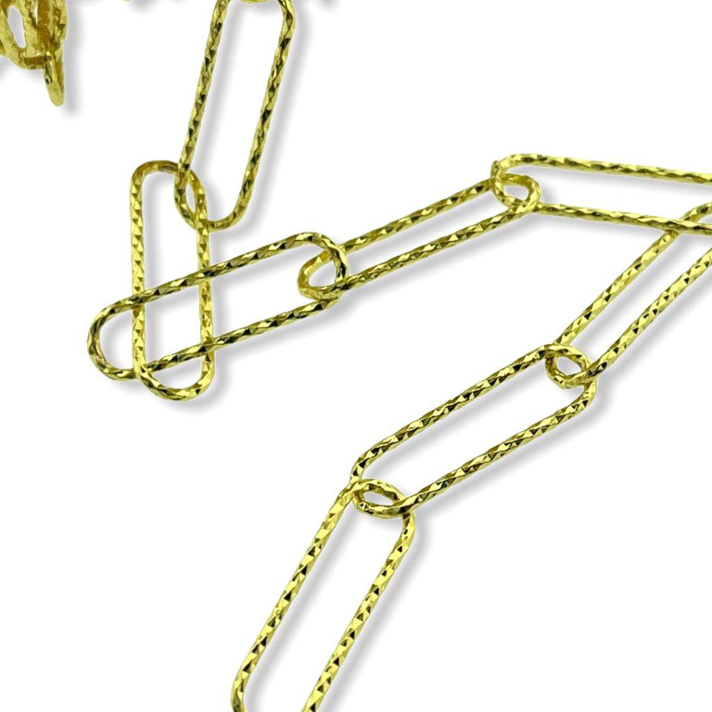 Ketting schakels gold plated 20x6mm - prijs per 10cm-Kraaltjes van Renate