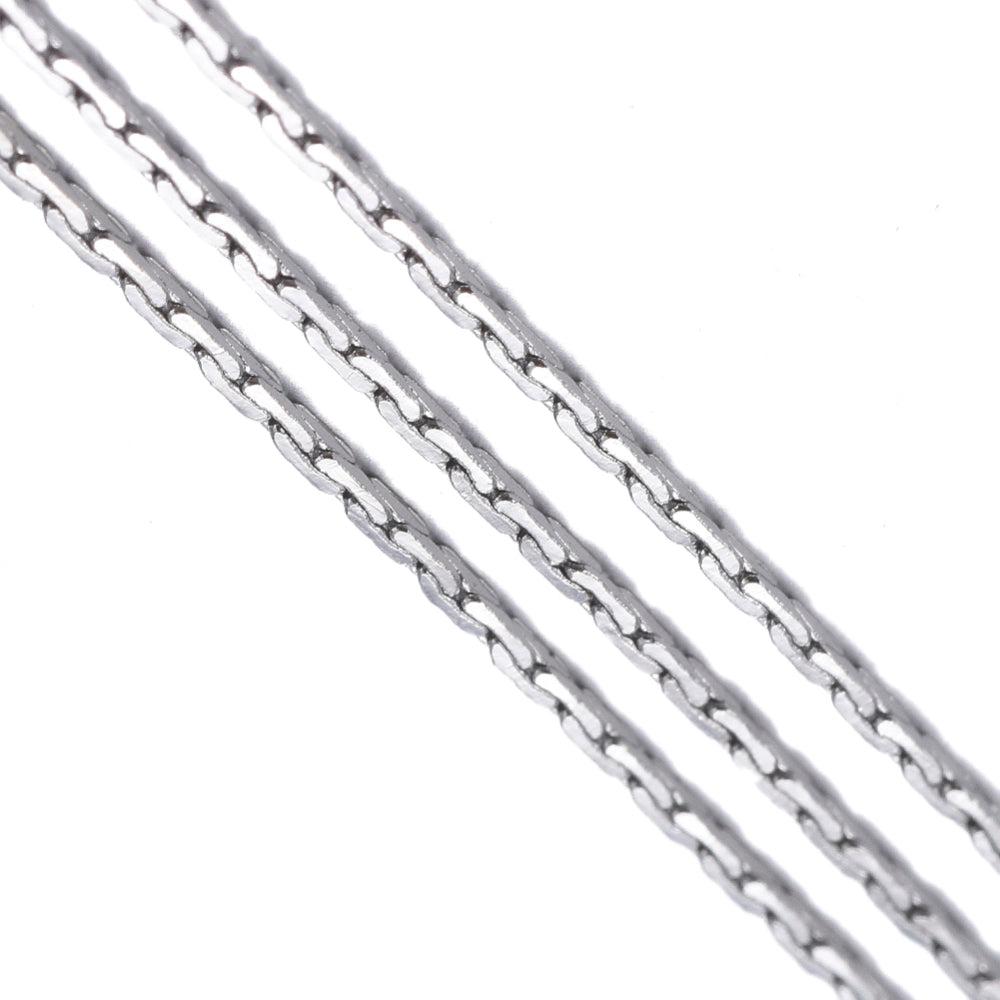 Ketting snake zilver 0,9x0,6mm - prijs per meter-ketting-Kraaltjes van Renate