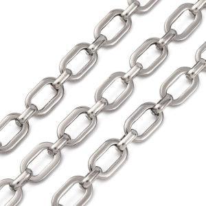 Ketting zilver - 10 cm-Ketting-Kraaltjes van Renate