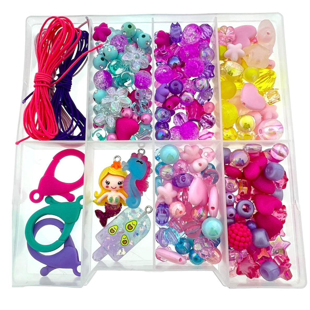 Kinderfeestje box sleutelhanger mermaid-DIY-Kraaltjes van Renate