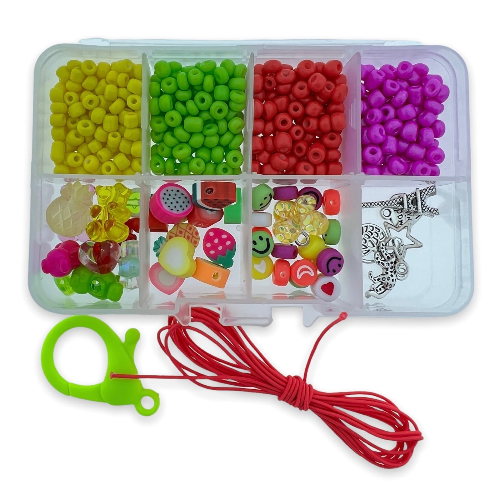 Kinderfeestjes box groot rood-groen-DIY-Kraaltjes van Renate
