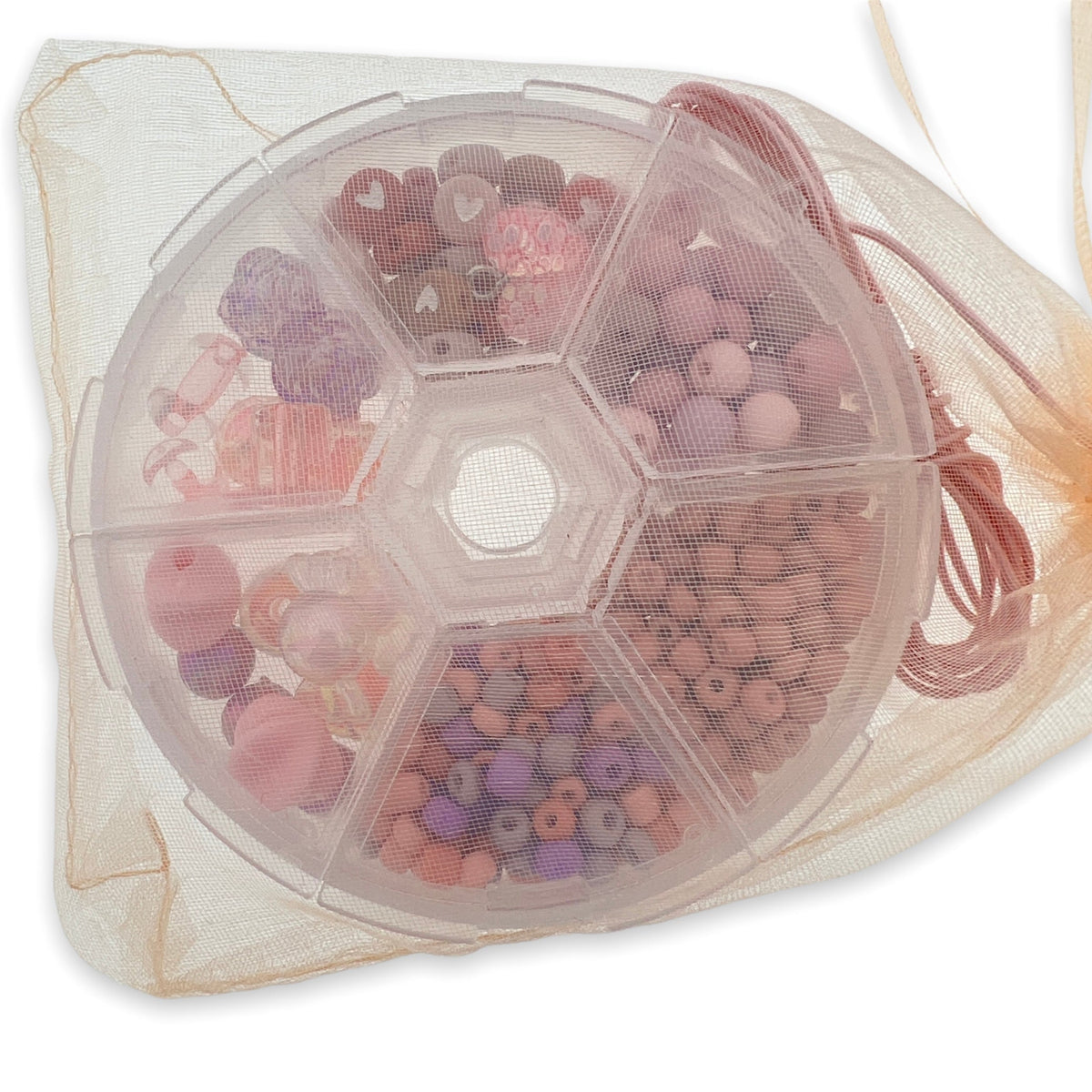 Kinderfeestjes box middel roze-oranje-DIY-Kraaltjes van Renate
