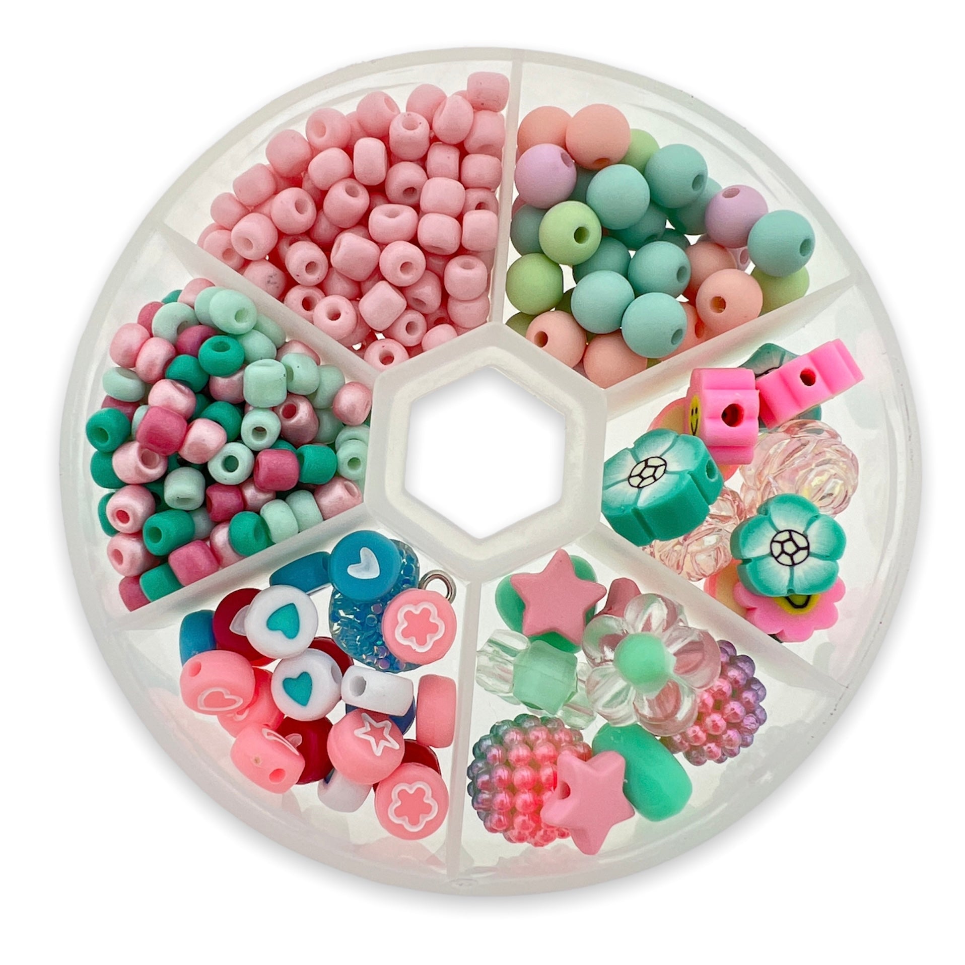 Kinderfeestjes box middel pastel-roze-DIY-Kraaltjes van Renate