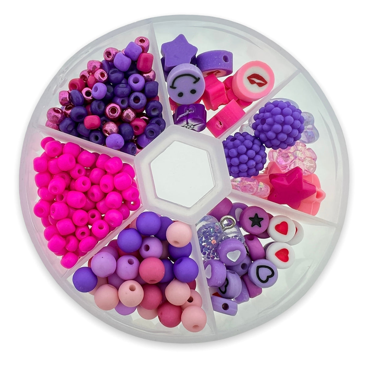 Kinderfeestjes box middel roze-paars-DIY-Kraaltjes van Renate