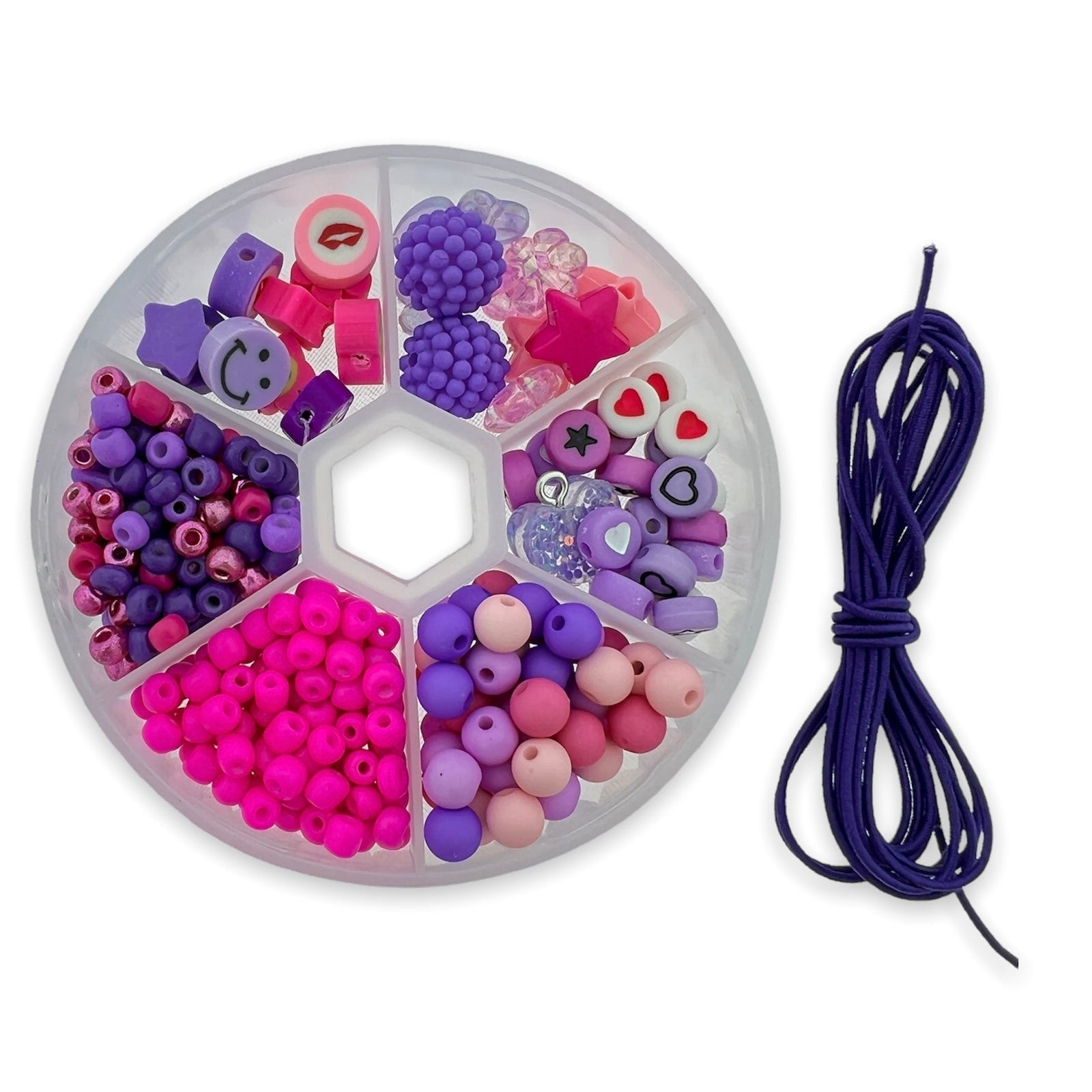 Kinderfeestjes box middel roze-paars-DIY-Kraaltjes van Renate