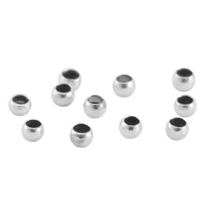 Knijpkralen Zilver DQ 2,5mm - 38 stuks-Kraaltjes van Renate
