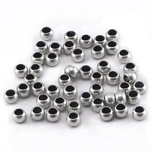 Knijpkralen Zilver DQ 3mm - 22 stuks-Kraaltjes van Renate