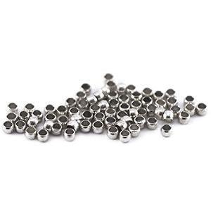 Knijpkralen zilver 1.5mm - ± 1 gram-onderdelen-Kraaltjes van Renate