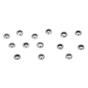 Knijpkralen zilver Stainless steel 2mm - 18 stuks-Kraaltjes van Renate