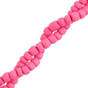 Kokos kralen discs Azalea pink 4mm - ±50-60 stuks-Kraaltjes van Renate