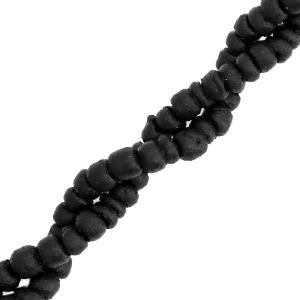 Kokos kralen discs Black 4mm - ±50-60 stuks-Kraaltjes van Renate