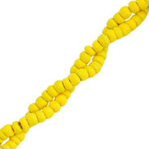 Kokos kralen discs Freesia yellow 4mm - ±50-60 stuks-Kraaltjes van Renate