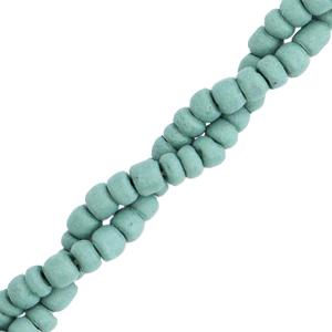 Kokos kralen discs Grayed jade blue 4mm - ±50-60 stuks-Kraaltjes van Renate