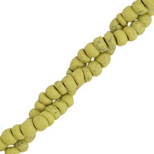 Kokos kralen discs Green olive 4mm - ±50-60 stuks-Kraaltjes van Renate