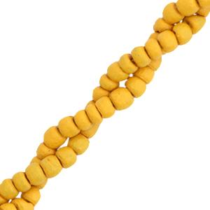 Kokos kralen discs Honey orange 4mm - ±50-60 stuks-Kraaltjes van Renate