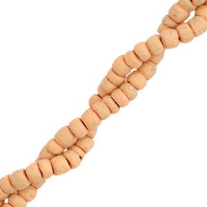 Kokos kralen discs Honey peach 4mm - ±50-60 stuks-Kraaltjes van Renate