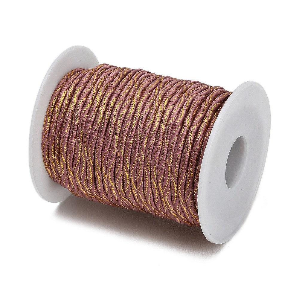 Koord Gedraaid Metallic Brons 3mm - per rol (20m)-koord-Kraaltjes van Renate