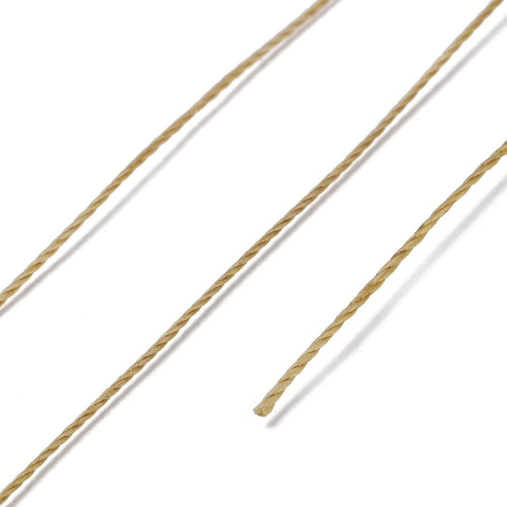 Koord Micro Macramé Okergeel 0.35mm - per rol (160m)-koord-Kraaltjes van Renate