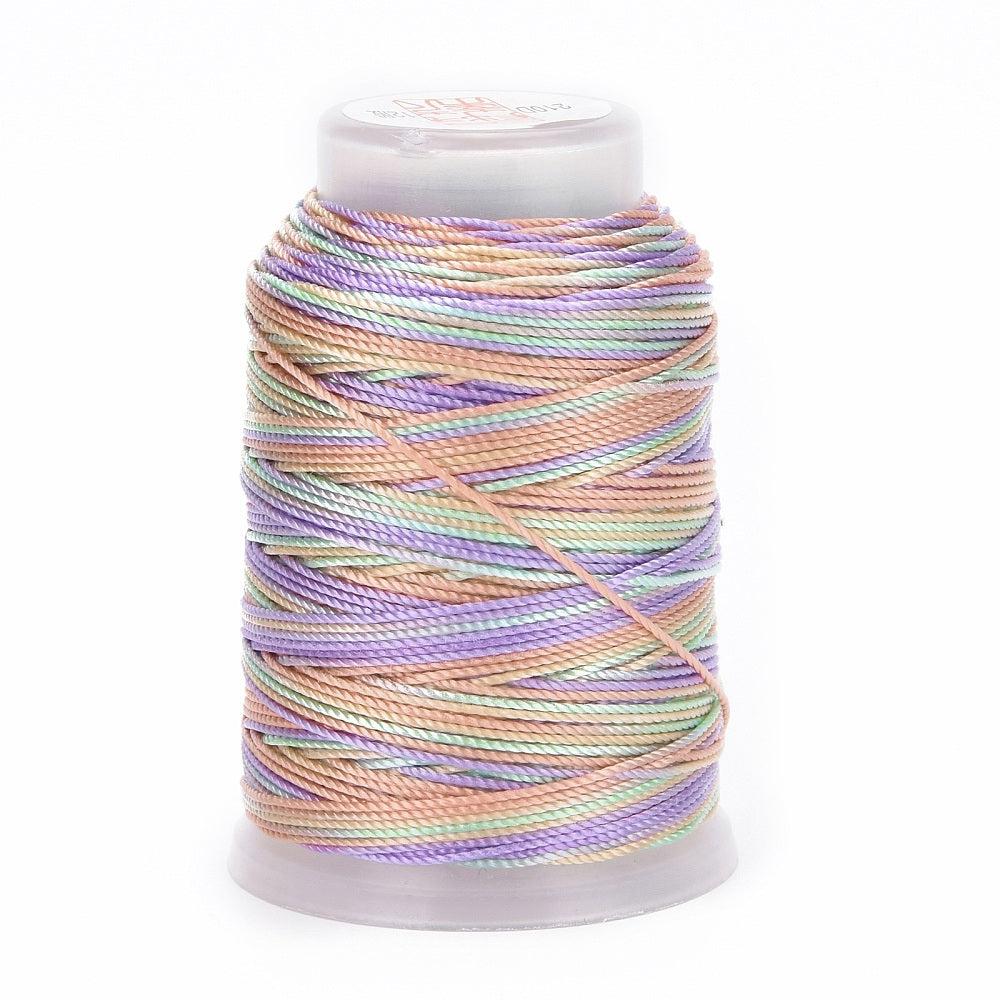 Koord polyester pastel 0,4mm - 65 meter (rol)-koord-Kraaltjes van Renate