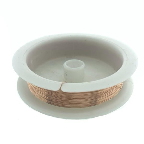 IJzerdraad stevig 0.2mm rosegold - ±30 meter-Kraaltjes van Renate
