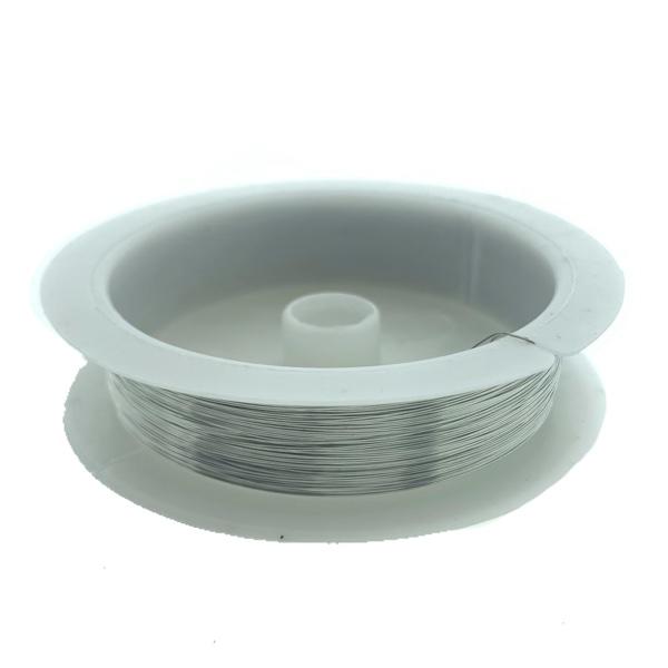 IJzerdraad stevig 0.2mm zilver - ±30 meter-Kraaltjes van Renate