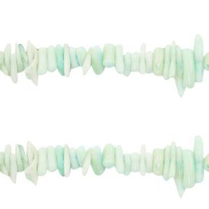 Koraal chips aqua green 3-12mm- ±40 stuks-Kralen-Kraaltjes van Renate