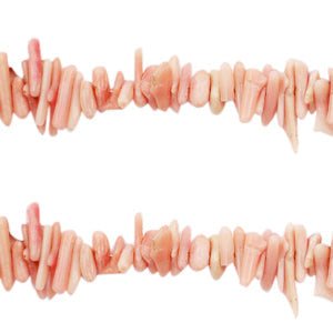 Koraal chips bleached pink 3-12mm- ±40 stuks-Kralen-Kraaltjes van Renate