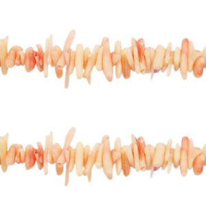 Koraal chips peach 3-12mm- ±40 stuks-Kralen-Kraaltjes van Renate