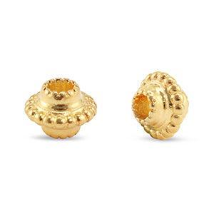 Kraal DQ Bali Spacer motief Goud 8mm - per stuk-bedels-Kraaltjes van Renate