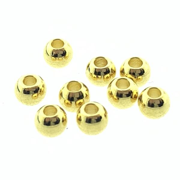 Kraal Ø1.2mm Goud DQ 2.4x2.9mm - 25 stuks-Kraaltjes van Renate