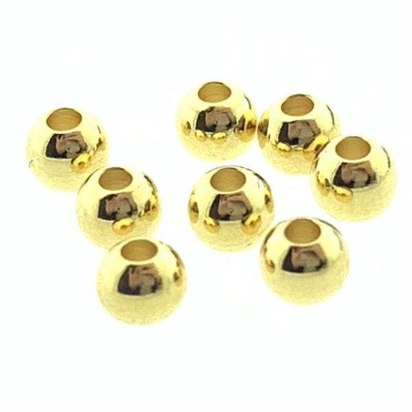 Kraal Ø1.5mm Goud DQ 2.9x3.4mm - 25 stuks-Kraaltjes van Renate