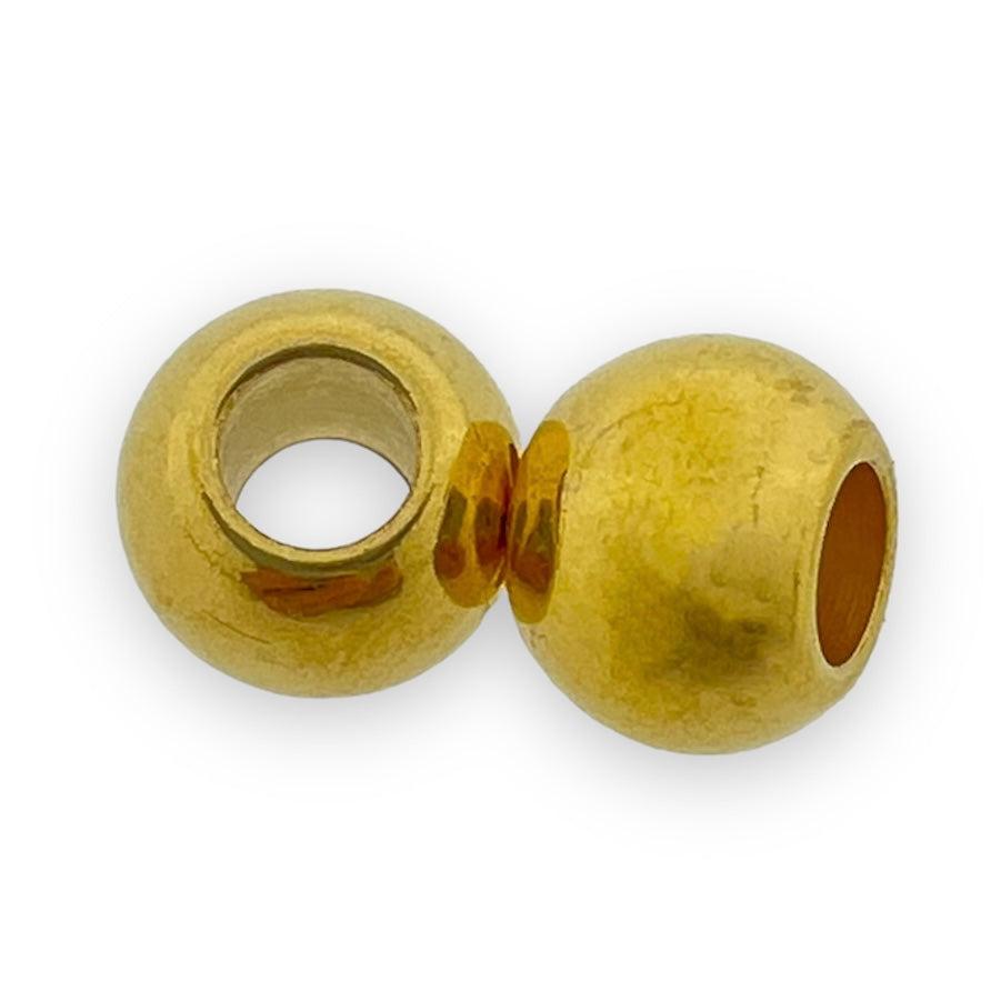 Kraal Ø3,5mm Goud DQ 8x6mm-Kralen-Kraaltjes van Renate