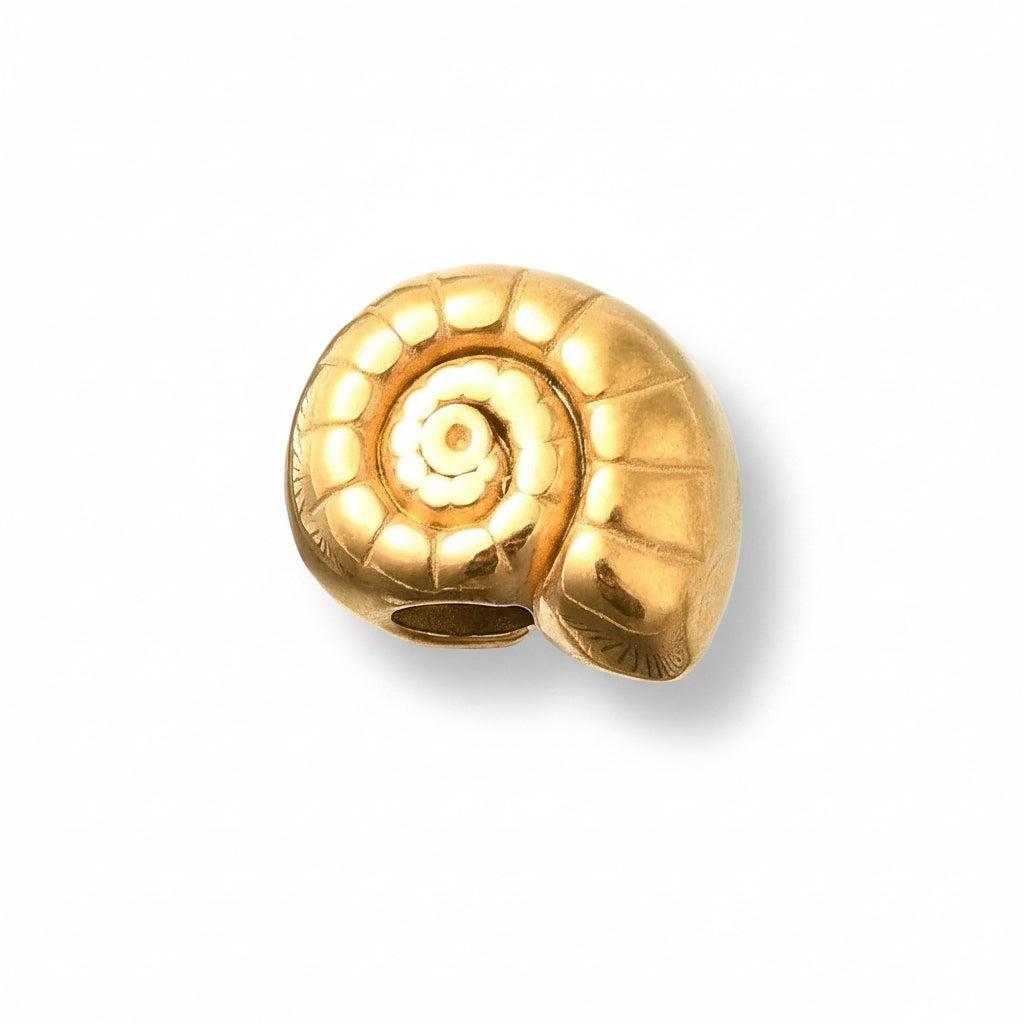 Kraa Schelp Premium RVS Goud 13x16mm - per stuk-Kralen-Kraaltjes van Renate