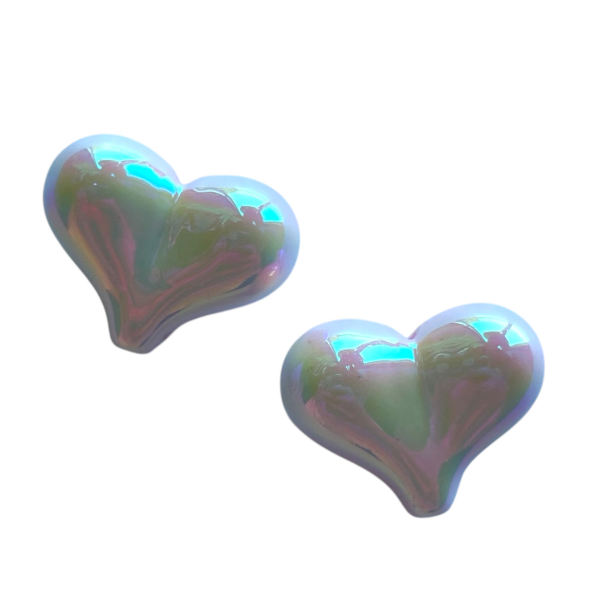 Kraal UV plated acryl hart lichtroze 16,5mm- per stuk-Kralen-Kraaltjes van Renate